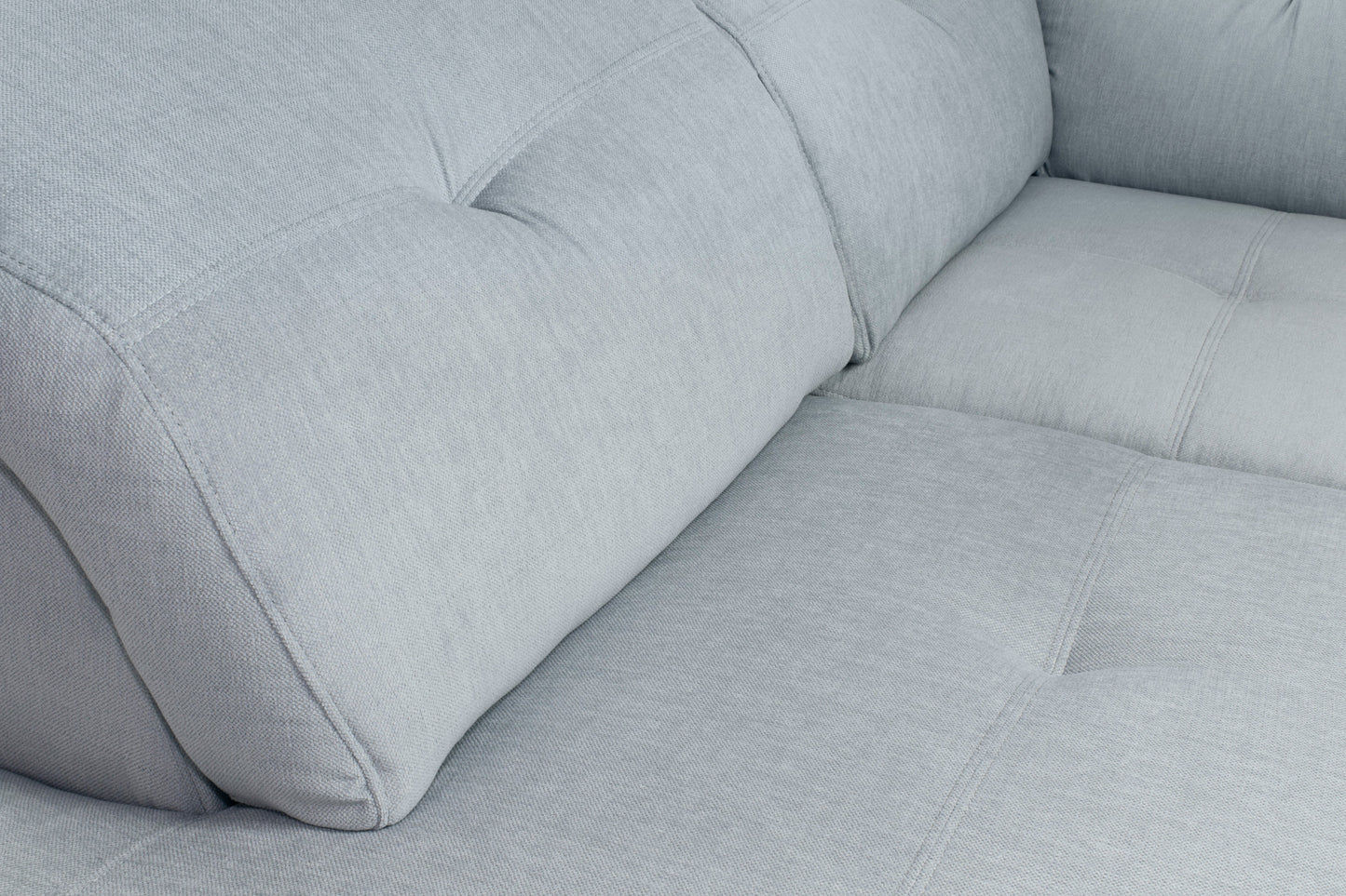 NOBILIA Light Gray Sectional Sleeper Sofa with Storage, Left Corner