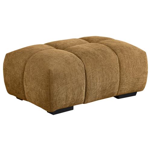 Coaster Camacho Upholstered Sectional Sofa with Ottoman Set Amber