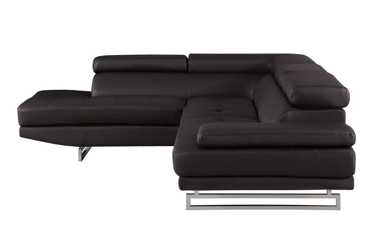 Global United Furniture Brown Left Arm Facing Sectional Sofa