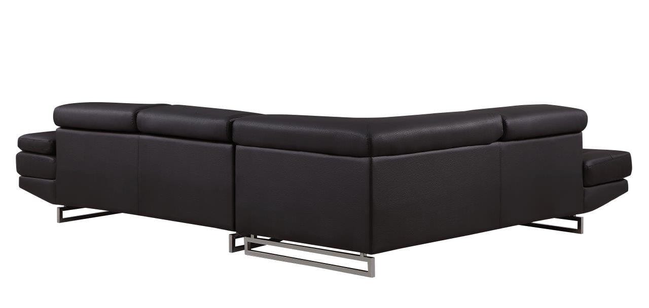 Global United Furniture Brown Left Arm Facing Sectional Sofa
