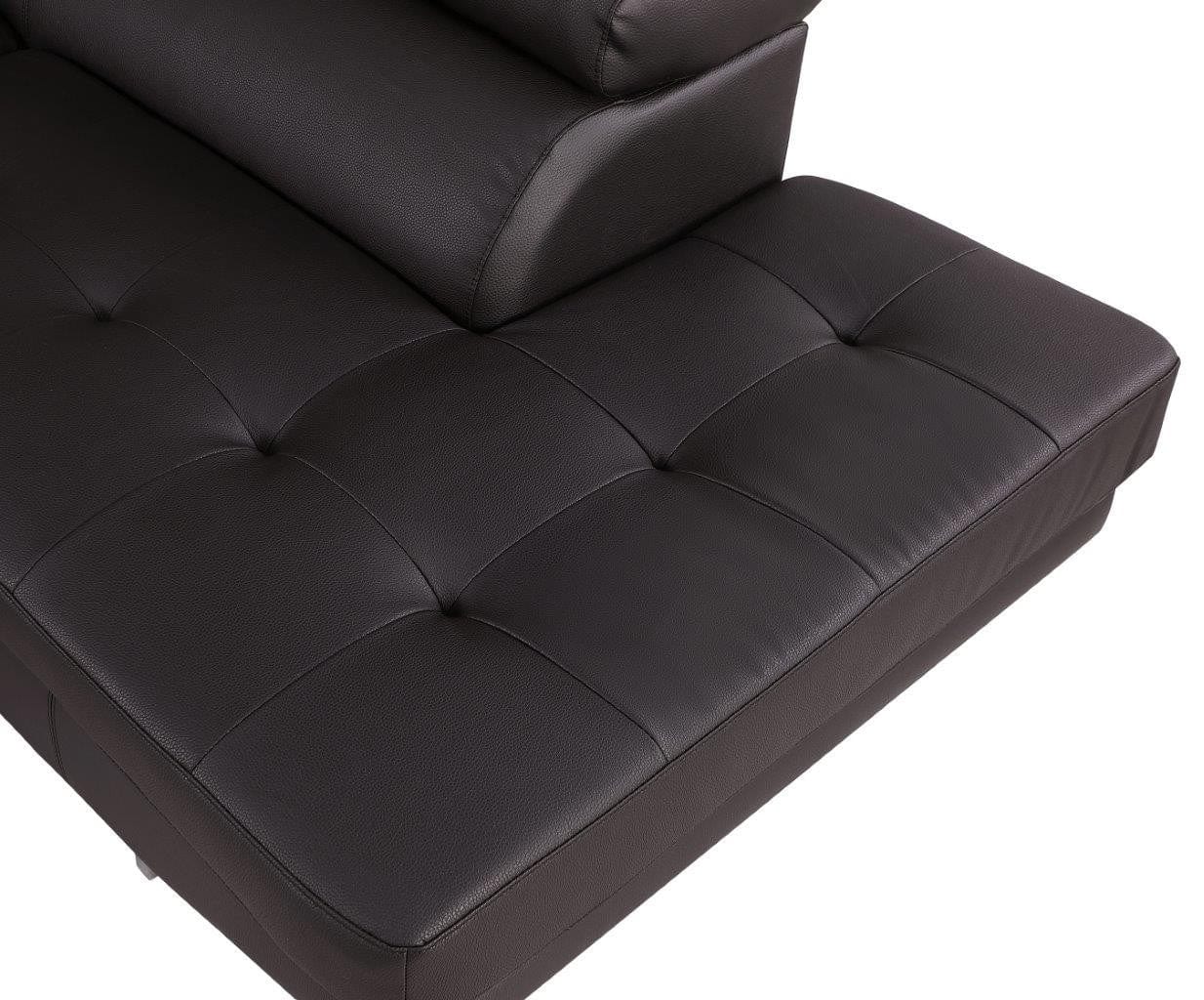 Global United Furniture Brown Left Arm Facing Sectional Sofa