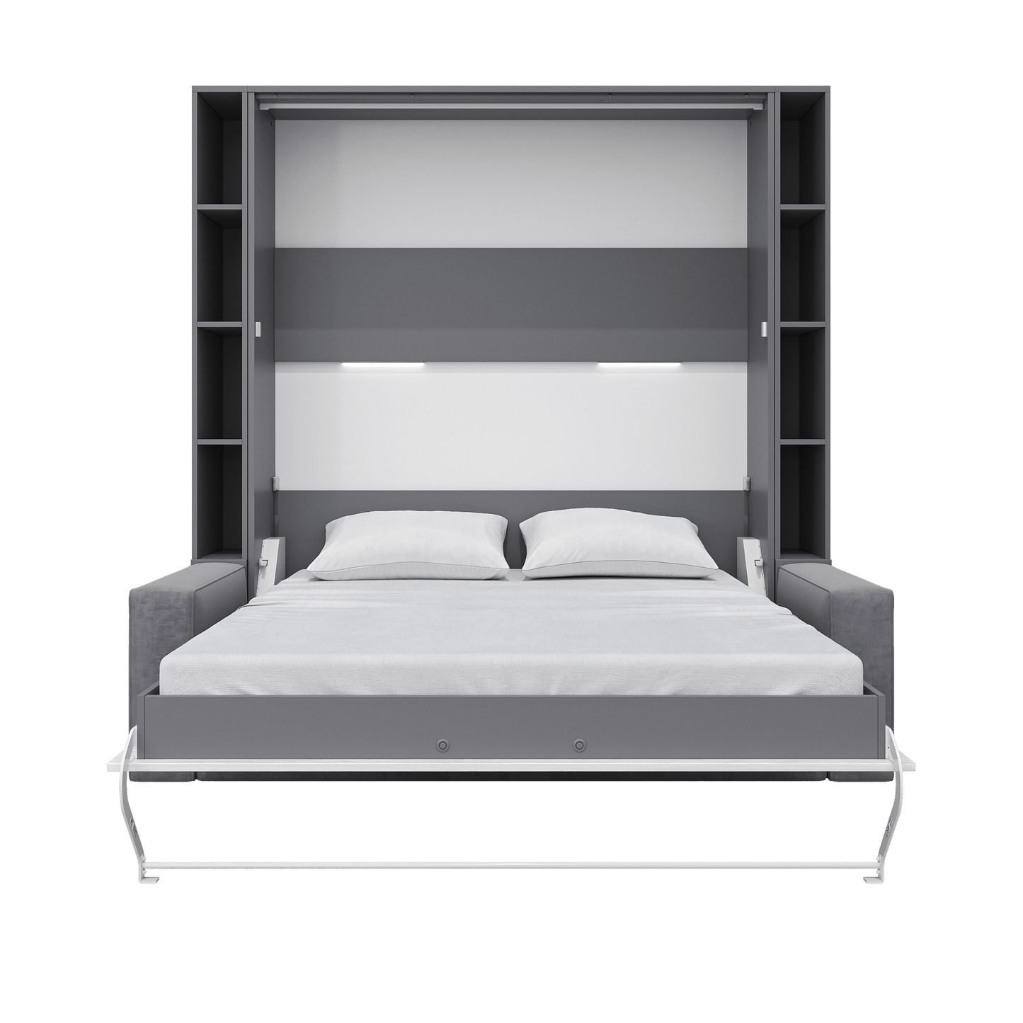 Maxima House Invento Vertical European Queen Size Sofa Murphy Bed Invento Cabinets