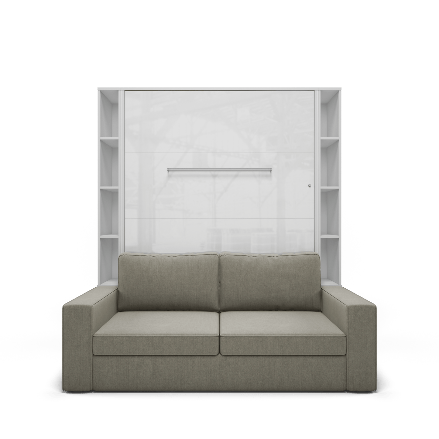 Maxima House Invento Sofa Murphy Bed Invento Vertical European FULL size with 2 Bookcases