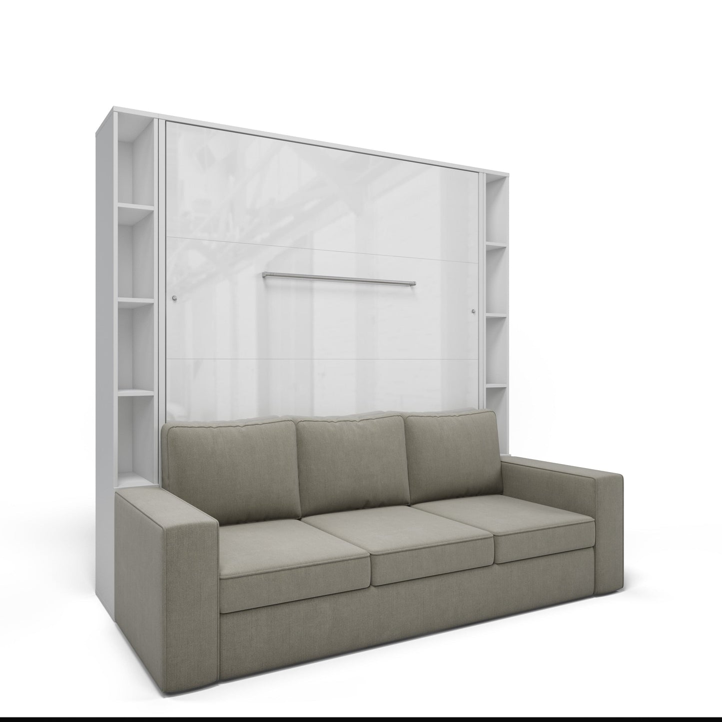 Maxima House Invento Vertical European Queen Size Sofa Murphy Bed Invento Cabinets