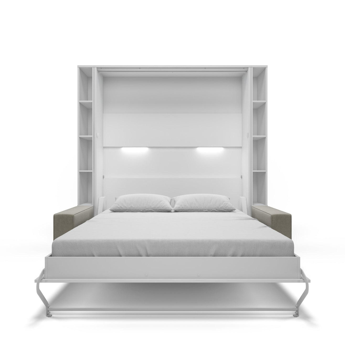 Maxima House Invento Vertical European Queen Size Sofa Murphy Bed Invento Cabinets