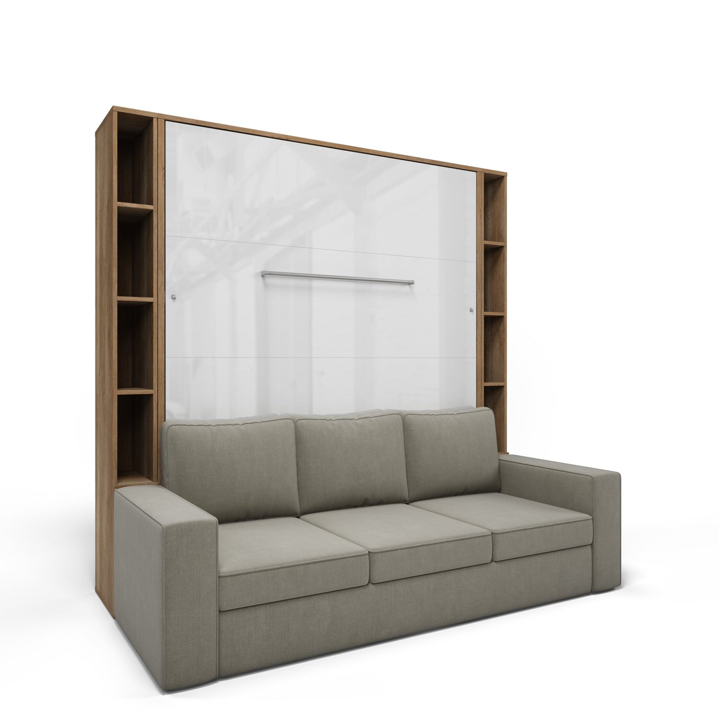 Maxima House Invento Vertical European Queen Size Sofa Murphy Bed Invento Cabinets