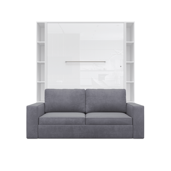 Maxima House Invento Sofa Murphy Bed Invento Vertical European FULL size with  2 Bookcases