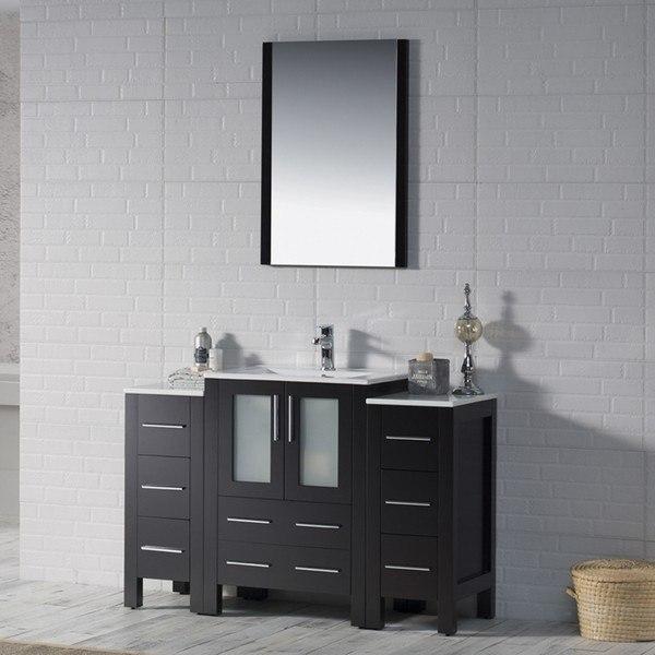 Blossom  Sydney 48 Inch Vanity Set with Double Side Cabinets in Espresso