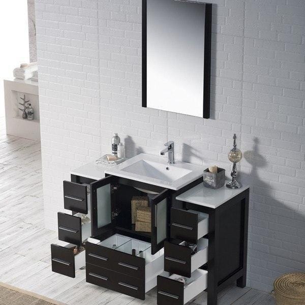 Blossom  Sydney 48 Inch Vanity Set with Double Side Cabinets in Espresso