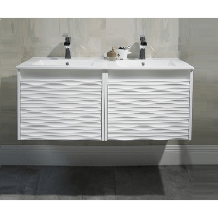 Blossom  Paris 48 Inch Double Vanity in Glossy White