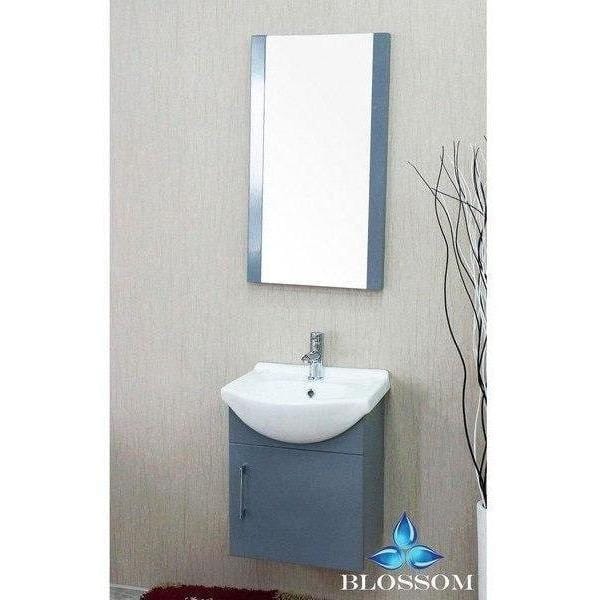 Blossom  Naples 18 Inch Vanity Set with Mirror in Charcoal Grey
