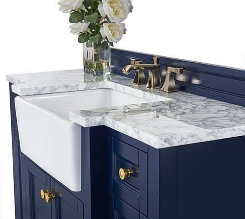 Ancerra Designs Adeline 48 in. Bath Vanity Set in Heritage Blue