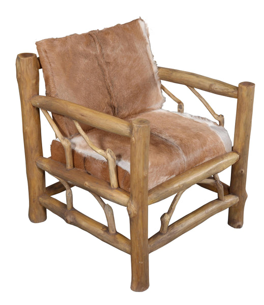 AFD Fur Teak Lodge Arm Chair