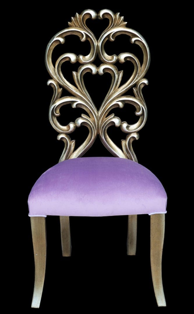 AFD Palace Platine Lavender Side Chair