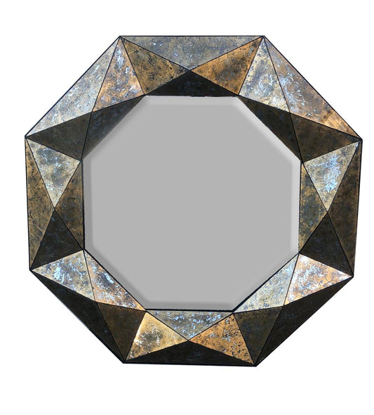 AFD Large Octagonal Gold Eglomise 48"  Mirror