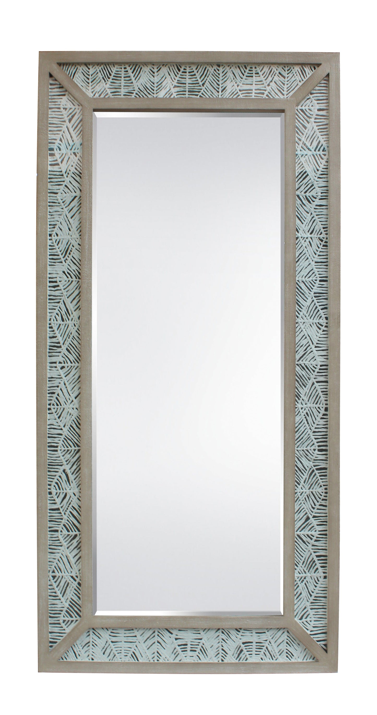AFD Sand Rice Art Shadow Box Leaner Mirror