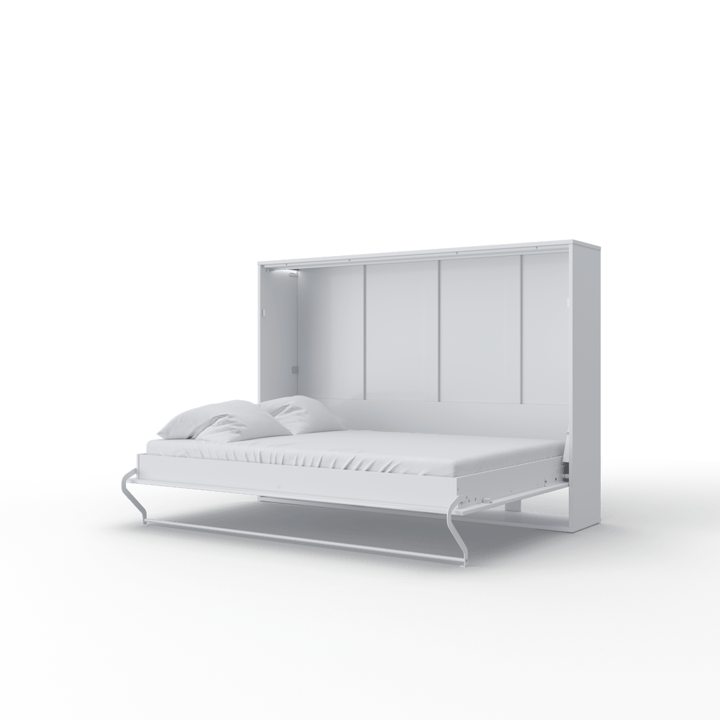 Invento Horizontal European FULL XL Wall Bed with LED