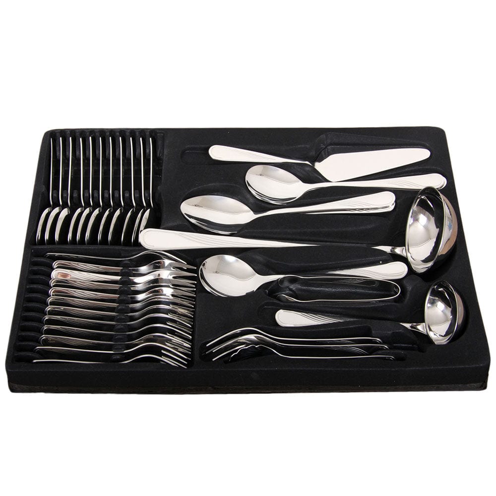 NAPLES Stainless Steel Flatware set in a case, 72 pcs