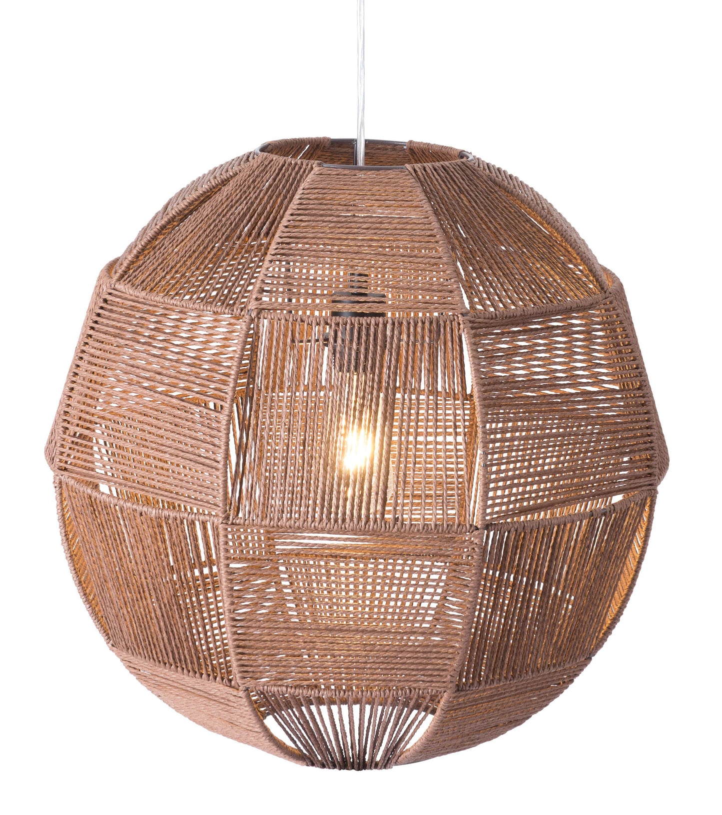 Zuo Florence Ceiling Lamp Brown (56094)