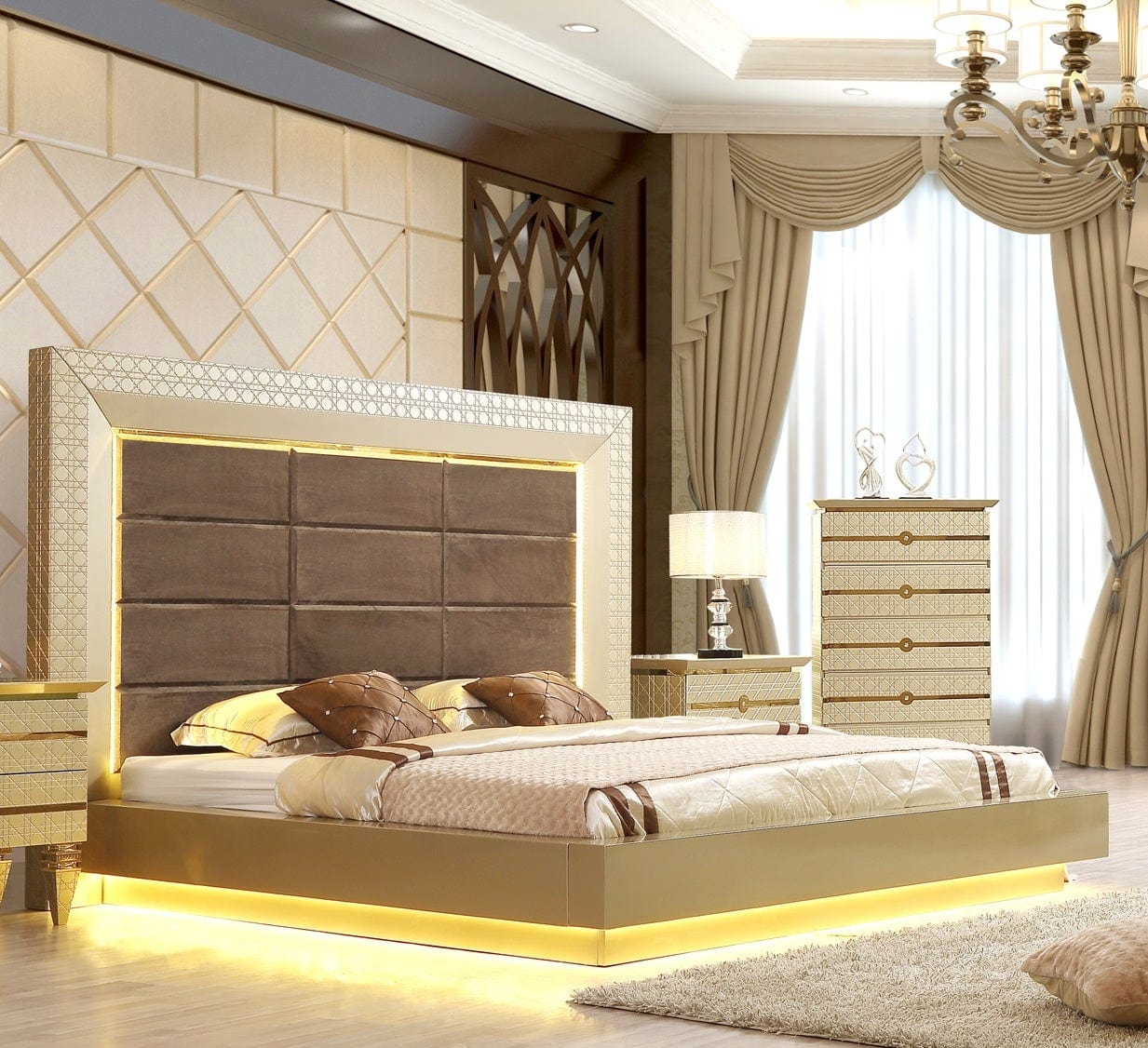 Homey Design HD-918 - Bed(Ck:74*86)