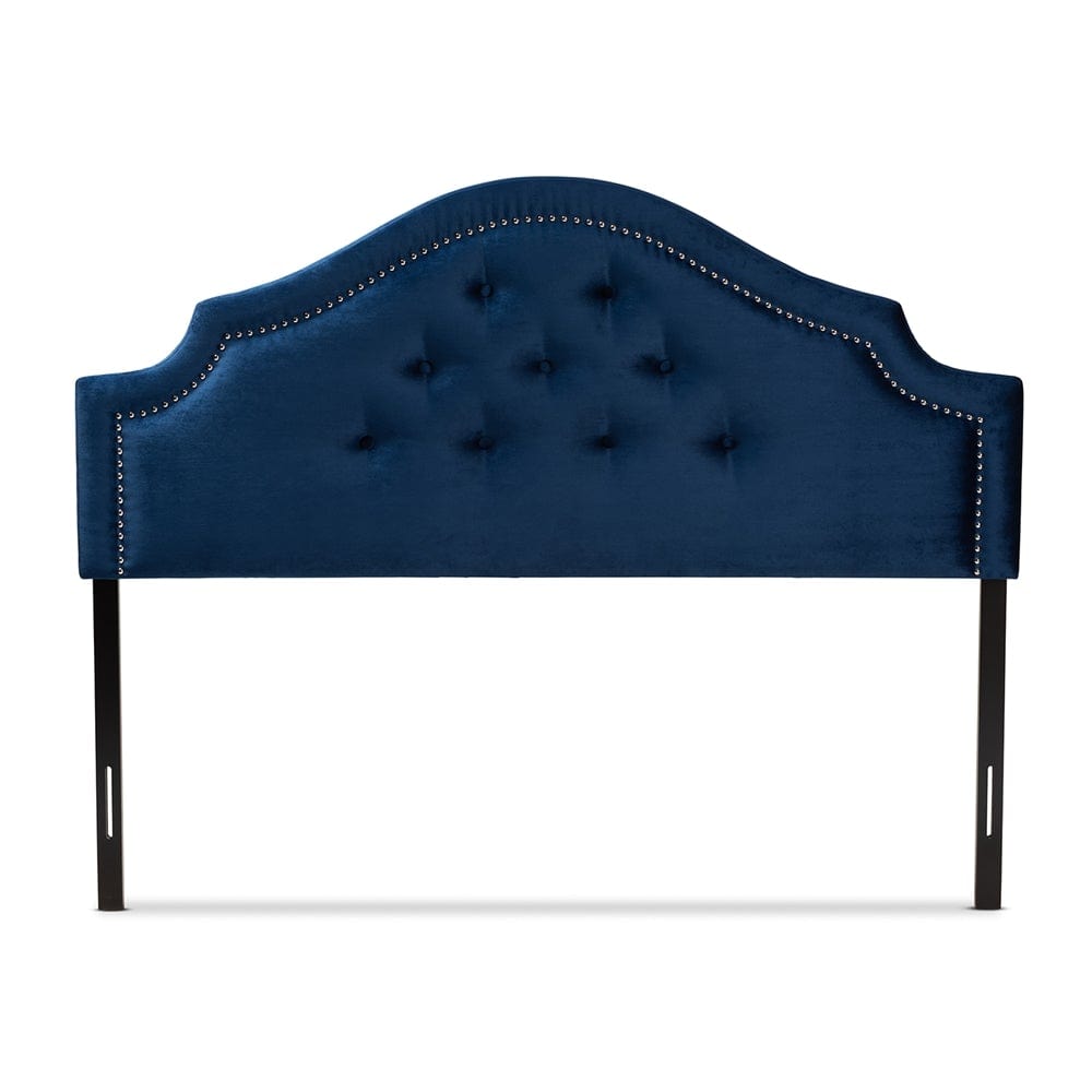 Baxton Studio Cora Modern Royal Blue Headboard Upholstered