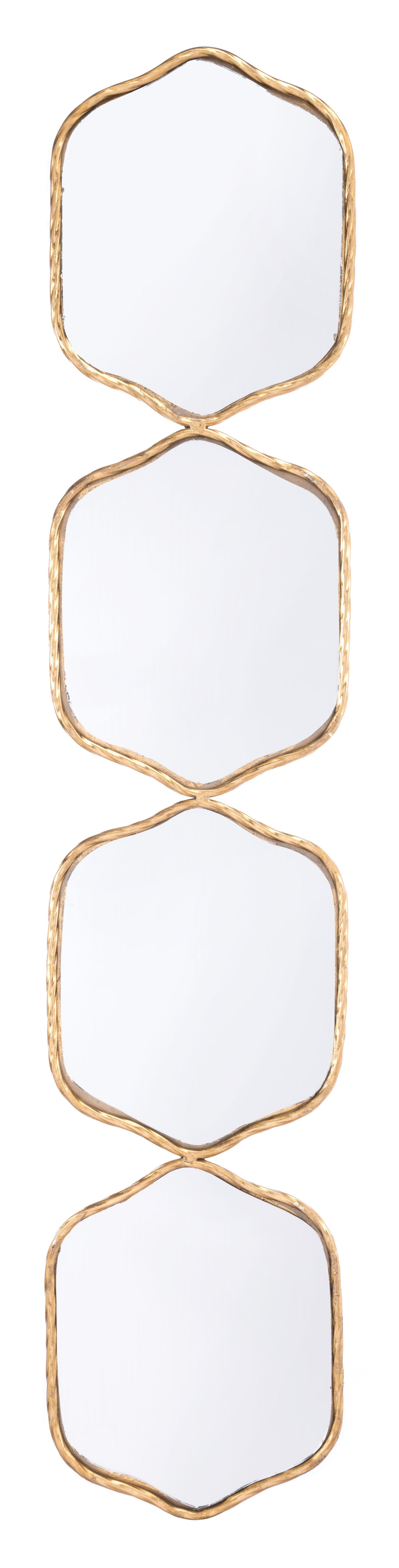 Zuo Four Hex Mirror Gold (A10769)