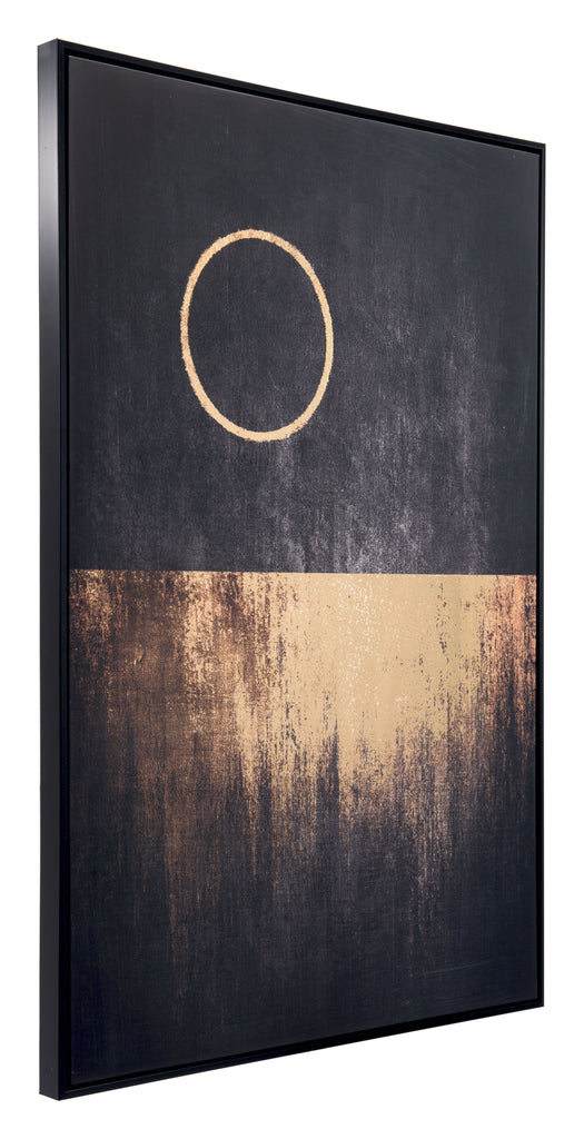 Zuo Full Moon Rises Canvas Black & Gold (A12192)