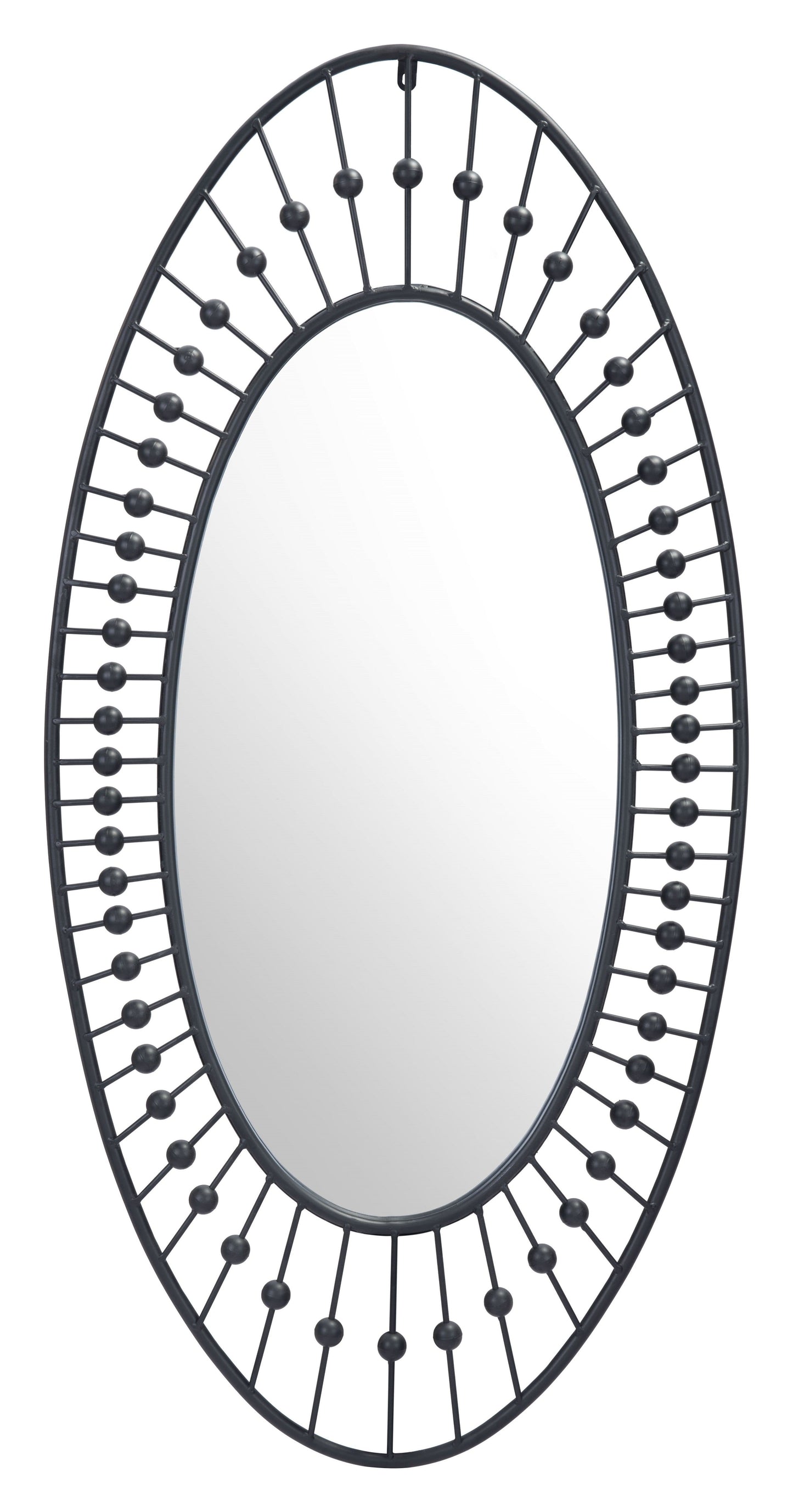 Zuo Cusp Oval Mirror Black (A12202)
