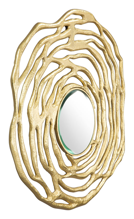 Zuo Aqua Round Mirror Gold (A12211)
