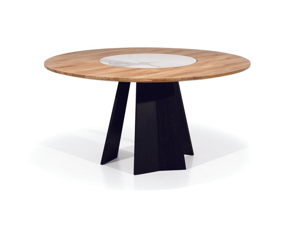 ORIANA Solid Wood Round Dining Table