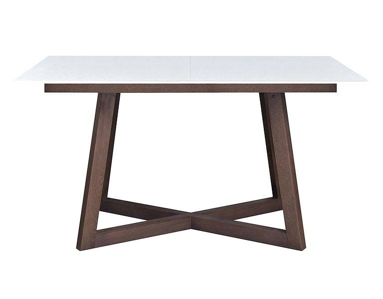 BRISH Glass Top Dining Table With Extension