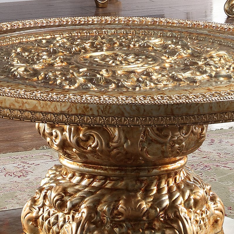 HD-328G – 3Pc Gold Coffee Table Set