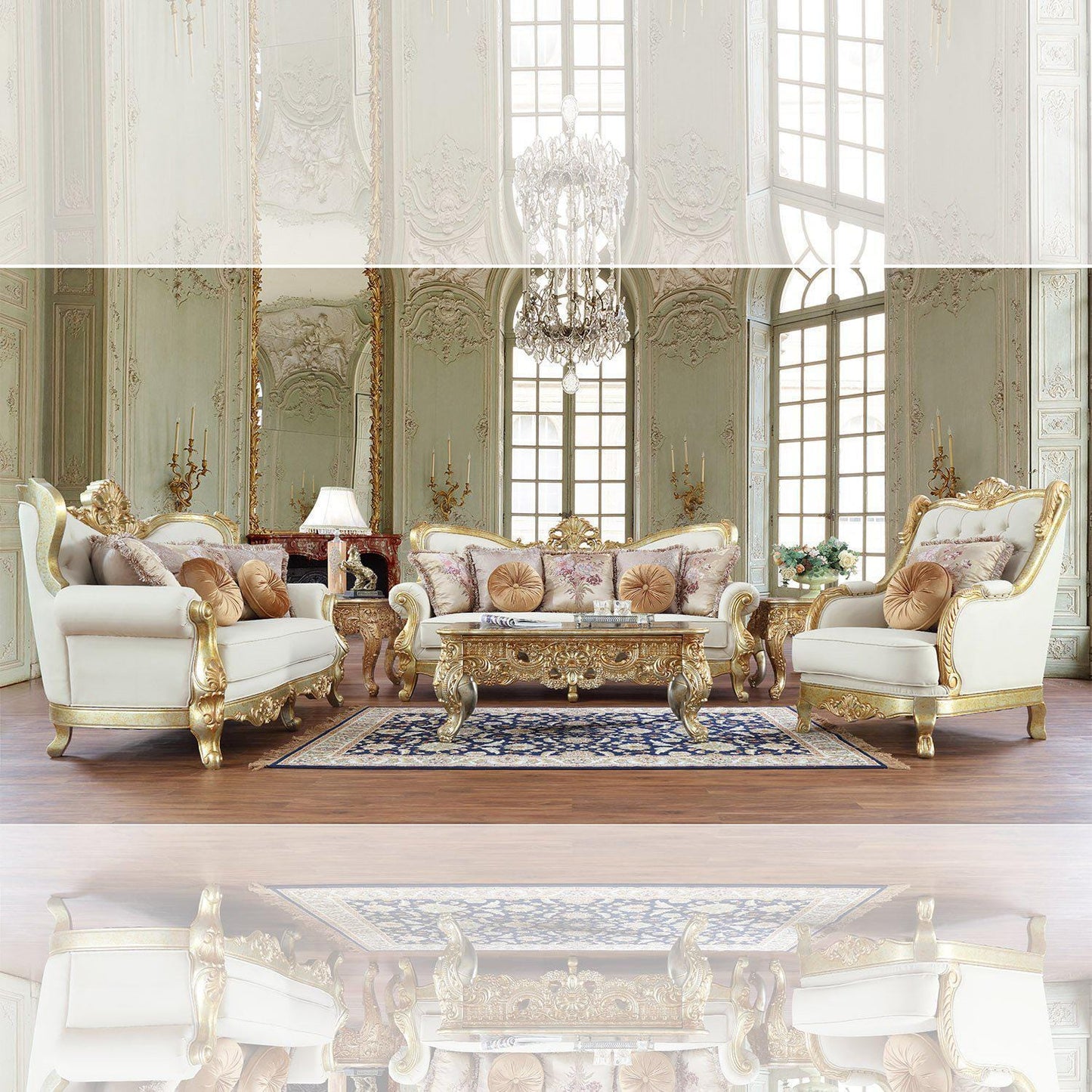 Homey Design Luxury Hd-93630 - 3Pc Sofa Set