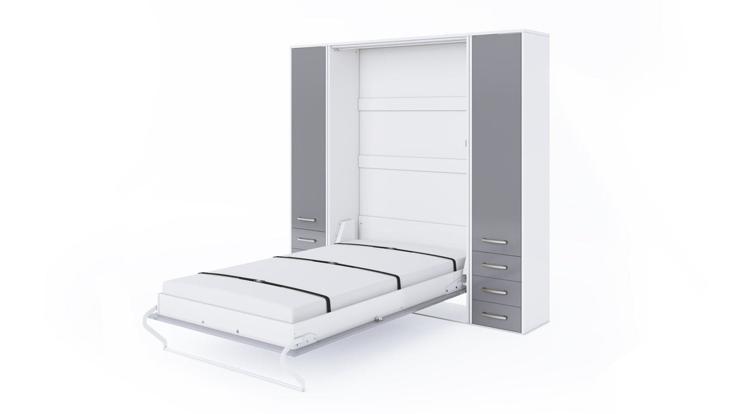 Invento Vertical Wall Bed, Full XL Size with 2 cabinets
