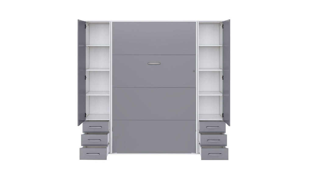 Murphy Bed Vertical Invento, European Queen Size with 2 cabinets, Online sale