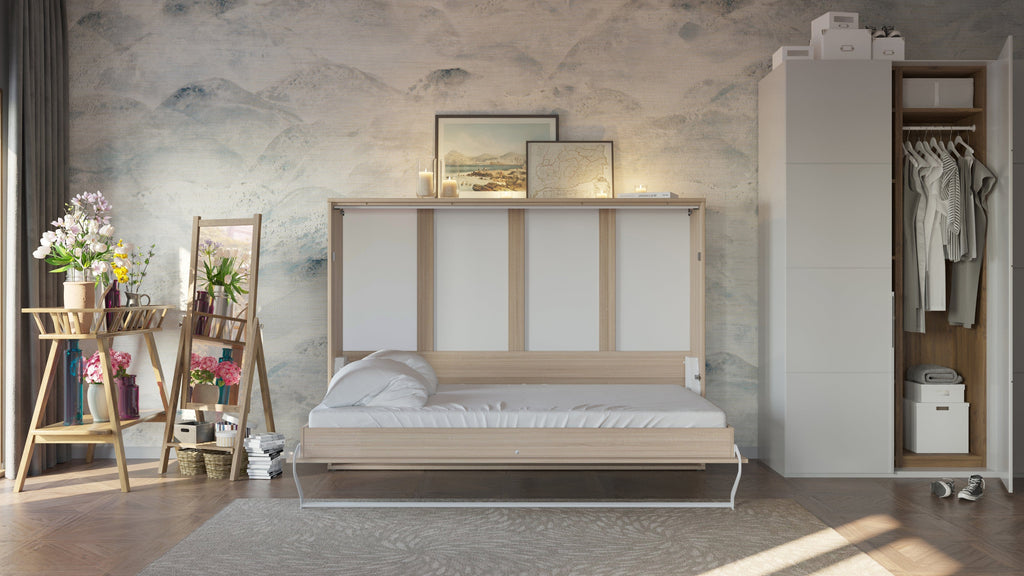 Brescia European Horizontal Twin Size Wall Bed