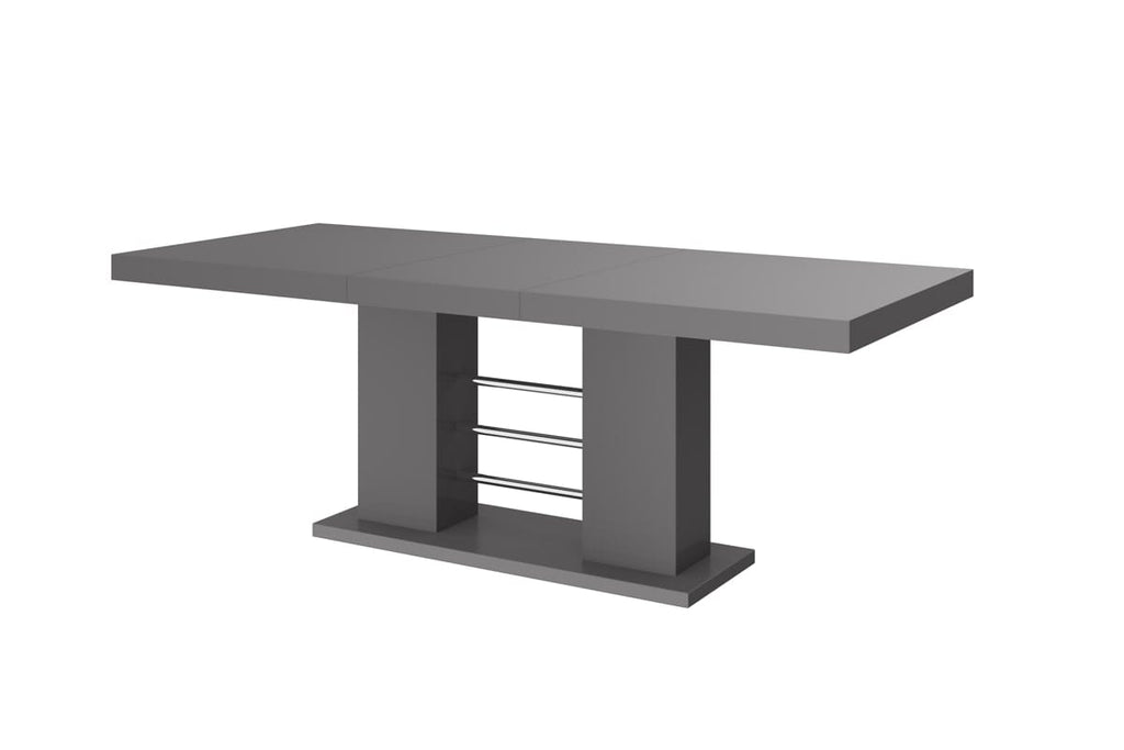 Dining Table with Extension LINOSA Grey Gloss online sale