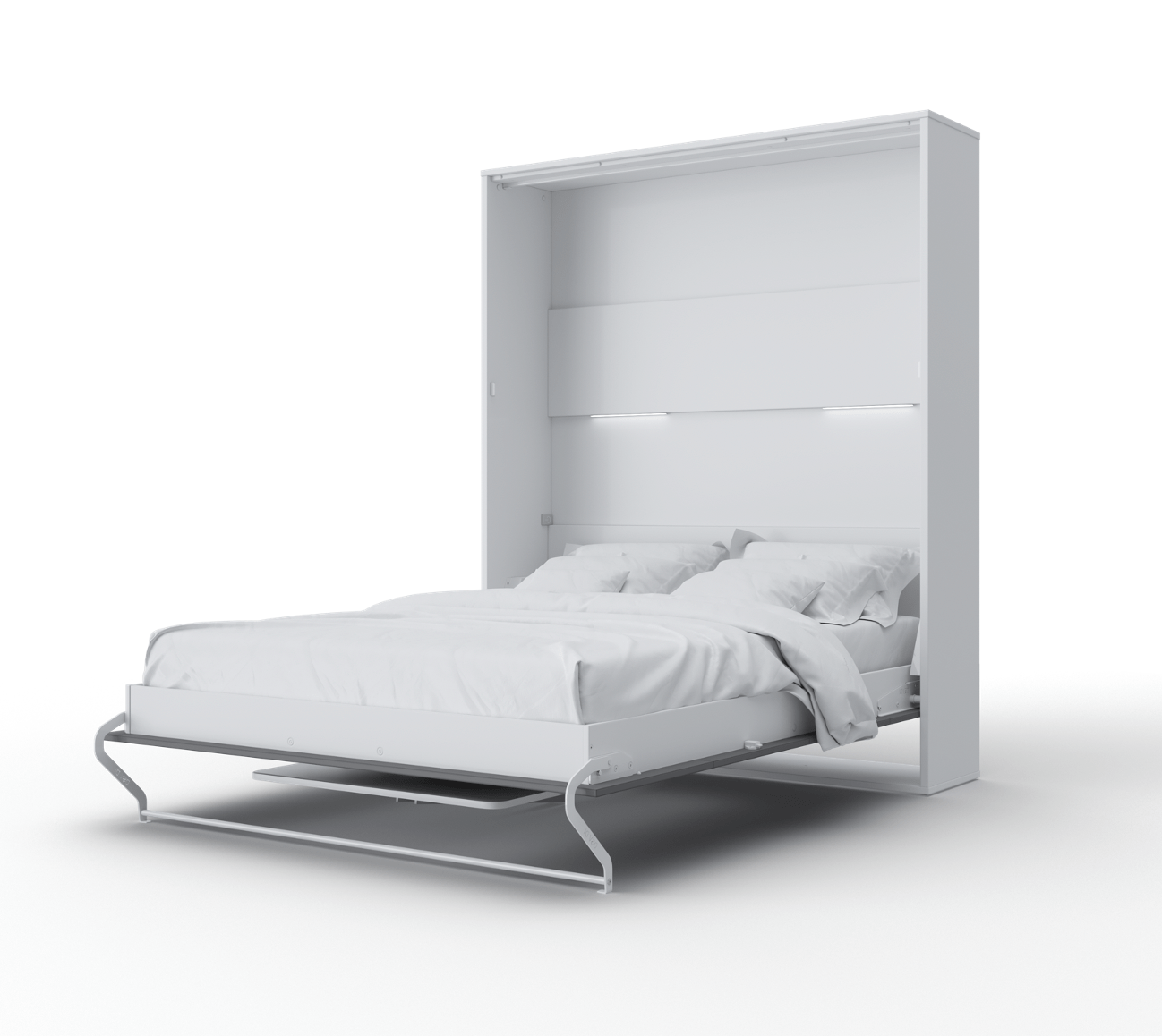 INVENTO Vertical European Queen Wall bed with Desk and LED