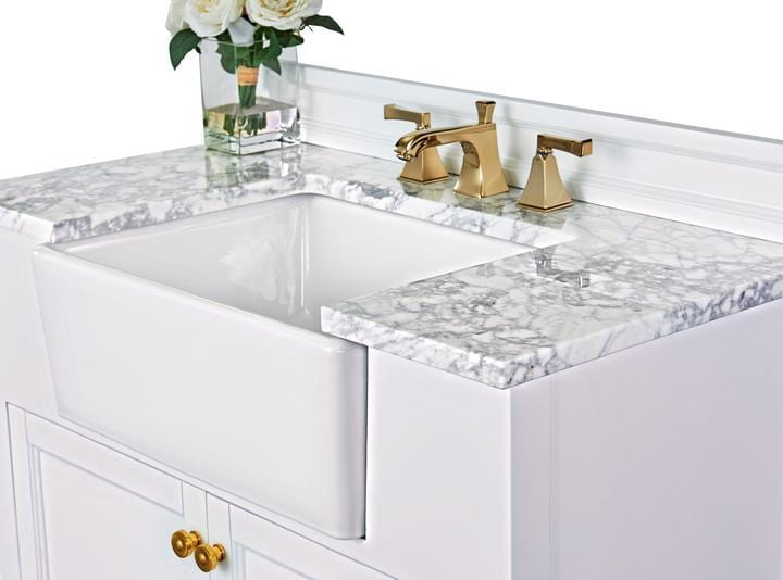 Ancerra Designs Adeline 36 in. Bath Vanity Set in White