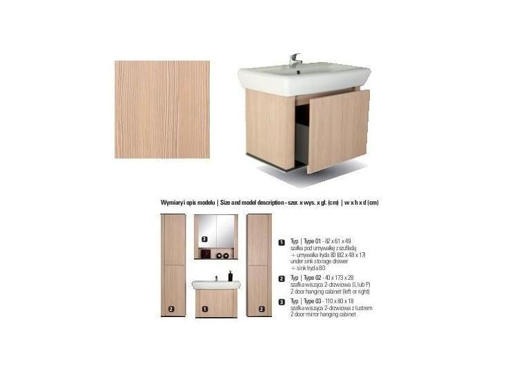CAPAL 31" Single Bathroom Vanity Set with Mirror and Cabinet 4 Piece