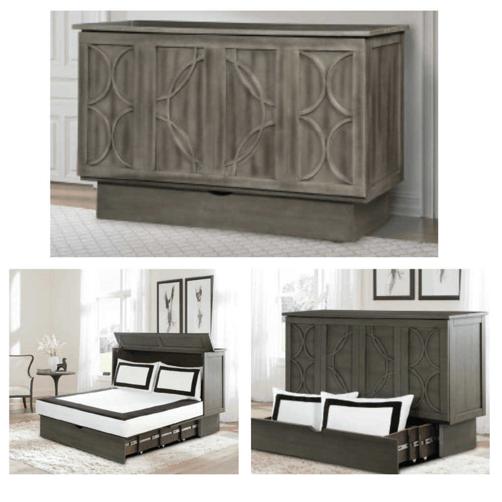 Arason Brussels Style Charcoal Cabinet Murphy Bed - Queen