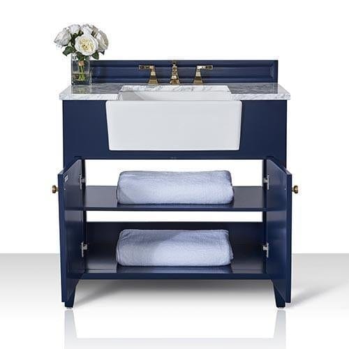 Ancerra Designs Adeline 36 in. Bath Vanity Set in Heritage Blue