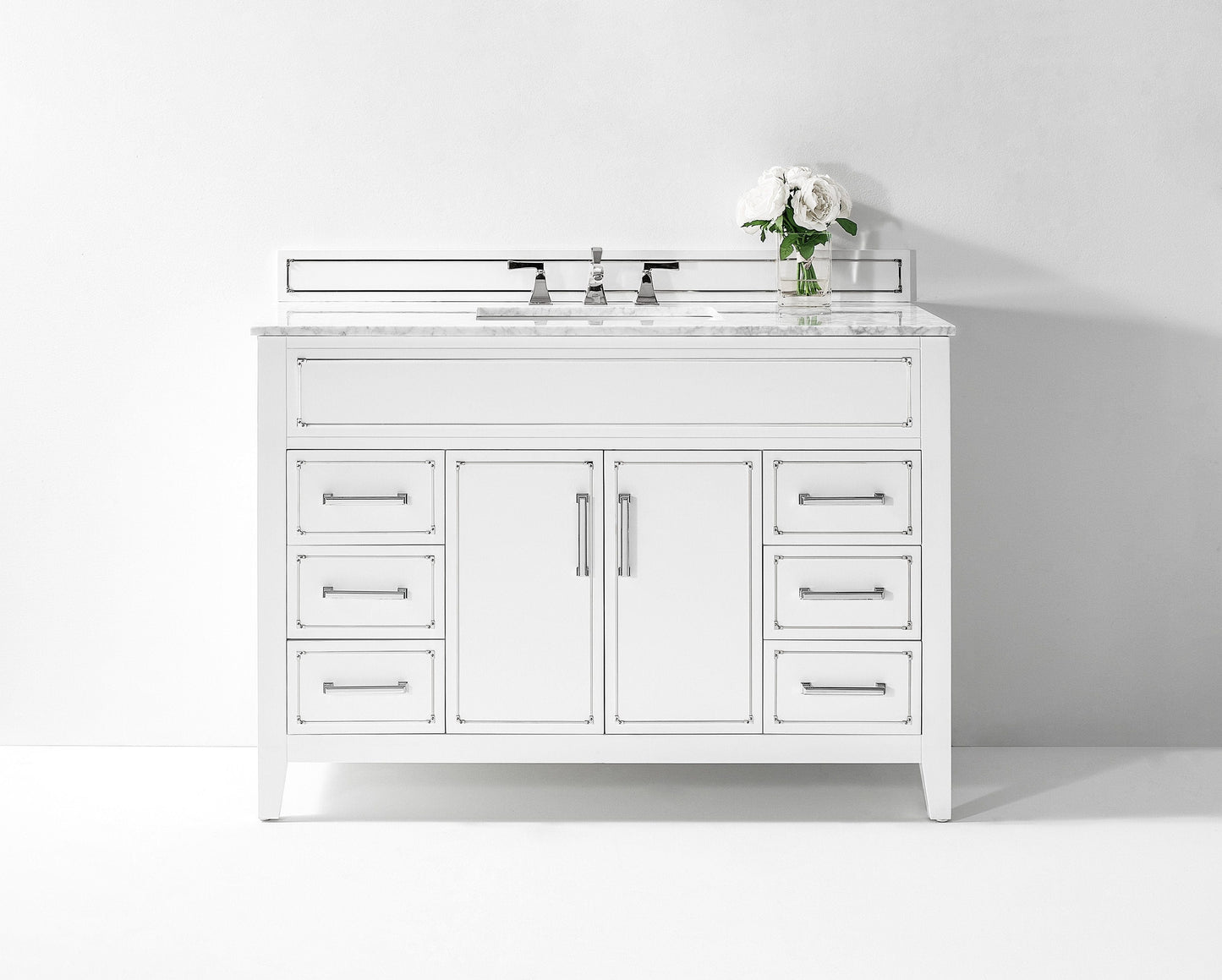 Ancerra Designs Aspen 48 in. Bath Vanity Set in White