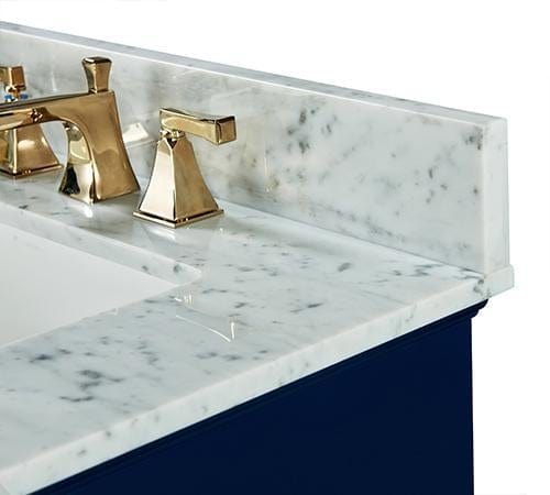 Ancerra Designs Audrey 48 in. Bath Vanity Set in Heritage Blue with 28 in. Mirror