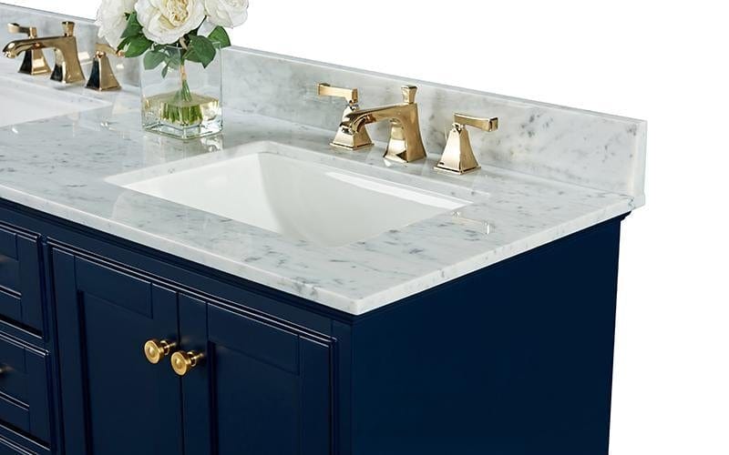 Ancerra Designs Audrey 60 in. Bath Vanity Set in Heritage Blue