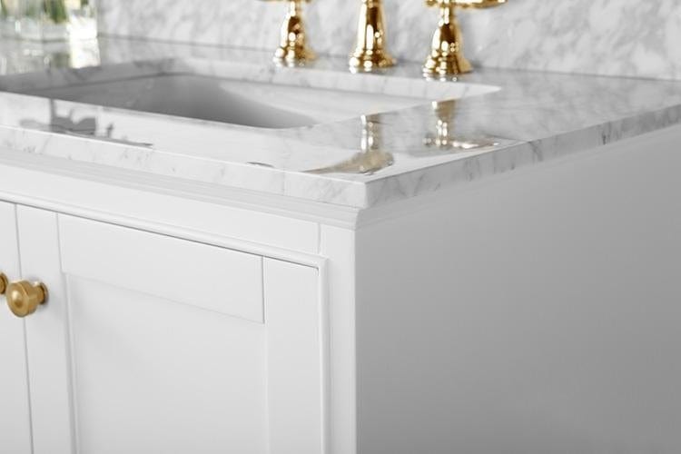 Ancerra Designs Audrey 72 in. Bath Vanity Set in White with 24 in. Mirrors