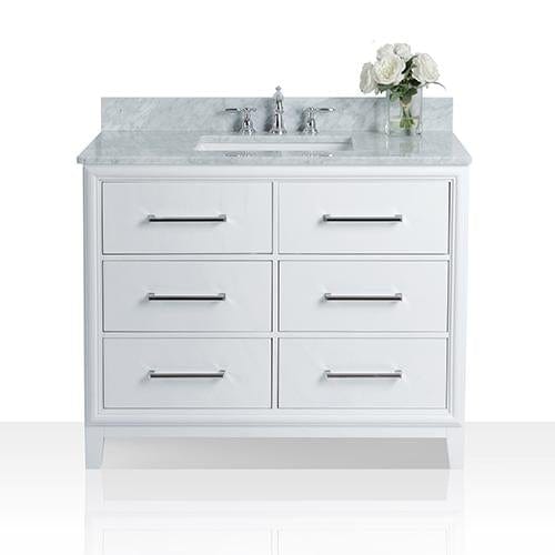 Ancerra Designs Ellie 42 in. Bath Vanity Set in White