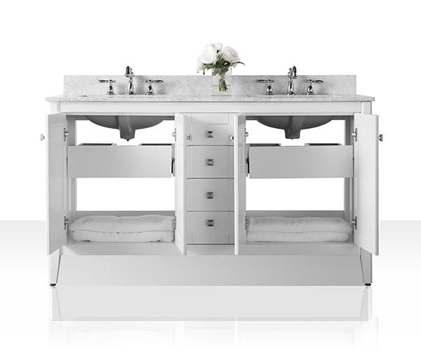 Ancerra Designs Shelton 60 in. Bath Vanity Set in White