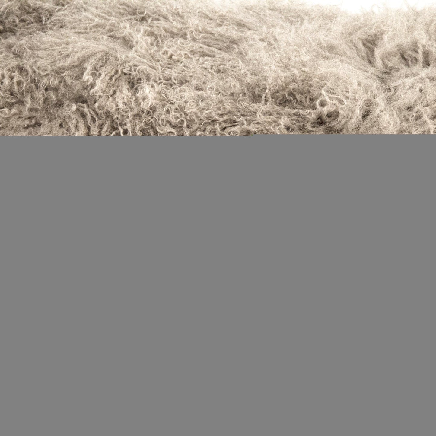 Zentique Tibetan Lamb Fur Bench - Polybeans