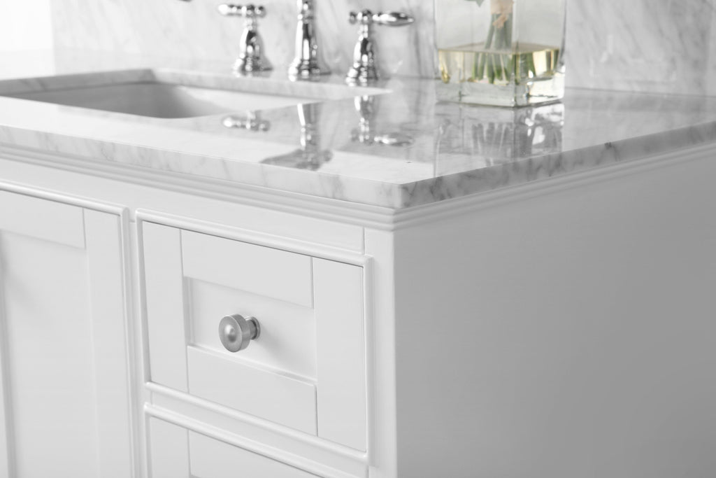 Ancerra Designs Audrey 48 in. Bath Vanity Set in White